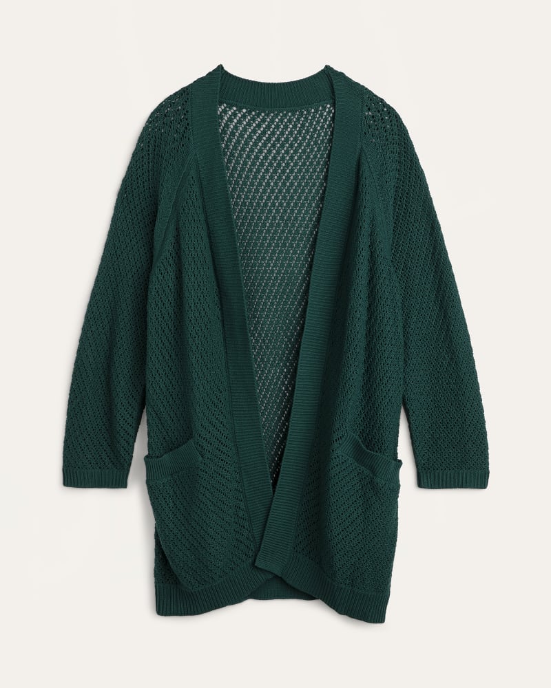 Front of plus size Sara Open-Front Knit Cardigan by Molly&Isadora | Dia&Co | dia_product_style_image_id:174772